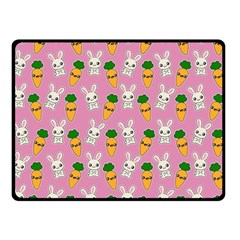 Easter Kawaii Pattern Double Sided Fleece Blanket (small)  by Valentinaart