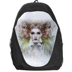 Woman Face Abstract Colorful Backpack Bag