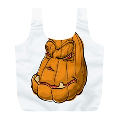 Sleeping Pumpkin Full Print Recycle Bags (l)  by ImagineWorld