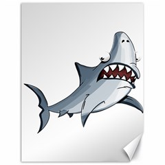 Scary Cute Shark Canvas 18  X 24   by ImagineWorld