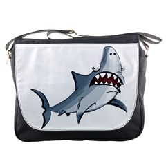 Scary Cute Shark Messenger Bags