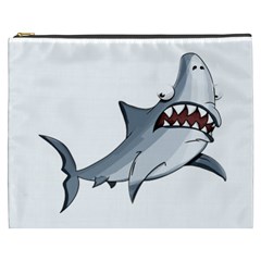 Scary Cute Shark Cosmetic Bag (xxxl)  by ImagineWorld