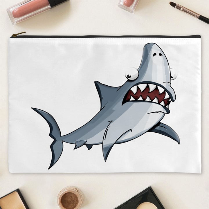 Scary Cute Shark Cosmetic Bag (XXXL) 