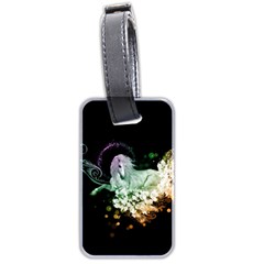 Wonderful Unicorn With Flowers Luggage Tags (two Sides)