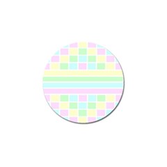 Geometric Pastel Design Baby Pale Golf Ball Marker by Nexatart