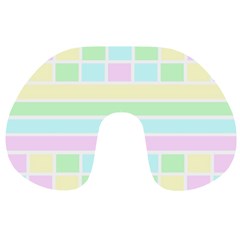 Geometric Pastel Design Baby Pale Travel Neck Pillows by Nexatart