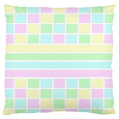 Geometric Pastel Design Baby Pale Standard Flano Cushion Case (two Sides) by Nexatart