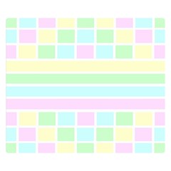 Geometric Pastel Design Baby Pale Double Sided Flano Blanket (small)  by Nexatart