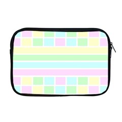 Geometric Pastel Design Baby Pale Apple Macbook Pro 17  Zipper Case by Nexatart