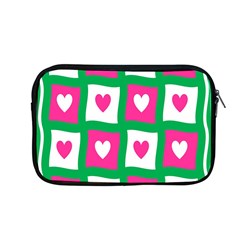 Pink Hearts Valentine Love Checks Apple Macbook Pro 13  Zipper Case by Nexatart