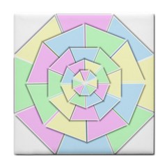 Color Wheel 3d Pastels Pale Pink Tile Coasters by Nexatart