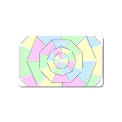 Color Wheel 3d Pastels Pale Pink Magnet (name Card) by Nexatart