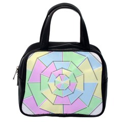 Color Wheel 3d Pastels Pale Pink Classic Handbags (one Side) by Nexatart