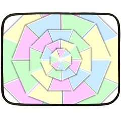 Color Wheel 3d Pastels Pale Pink Fleece Blanket (mini) by Nexatart