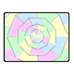 Color Wheel 3d Pastels Pale Pink Fleece Blanket (small) by Nexatart