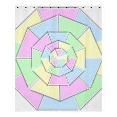 Color Wheel 3d Pastels Pale Pink Shower Curtain 60  X 72  (medium)  by Nexatart