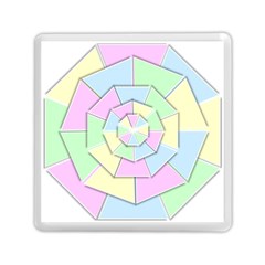 Color Wheel 3d Pastels Pale Pink Memory Card Reader (square)  by Nexatart