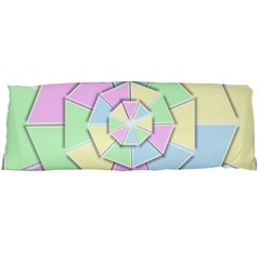 Color Wheel 3d Pastels Pale Pink Body Pillow Case (dakimakura) by Nexatart