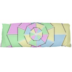 Color Wheel 3d Pastels Pale Pink Body Pillow Case Dakimakura (two Sides) by Nexatart