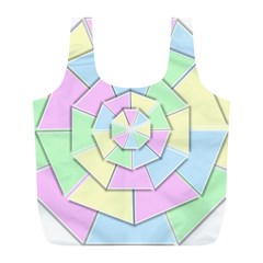 Color Wheel 3d Pastels Pale Pink Full Print Recycle Bags (l)  by Nexatart