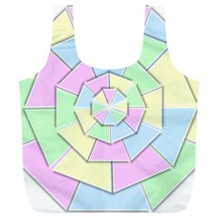 Color Wheel 3d Pastels Pale Pink Full Print Recycle Bags (l)  by Nexatart