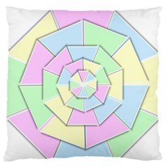 Color Wheel 3d Pastels Pale Pink Standard Flano Cushion Case (two Sides) by Nexatart