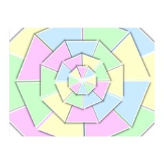 Color Wheel 3d Pastels Pale Pink Double Sided Flano Blanket (mini)  by Nexatart