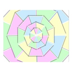 Color Wheel 3d Pastels Pale Pink Double Sided Flano Blanket (large)  by Nexatart