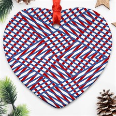 Abstract Chaos Confusion Heart Ornament (two Sides) by Nexatart