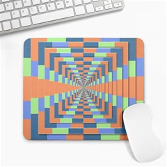 Fabric 3d Color Blocking Depth Large Mousepads by Nexatart