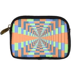 Fabric 3d Color Blocking Depth Digital Camera Cases by Nexatart