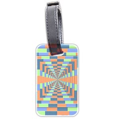 Fabric 3d Color Blocking Depth Luggage Tags (two Sides)