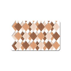 Fabric Texture Geometric Magnet (name Card) by Nexatart