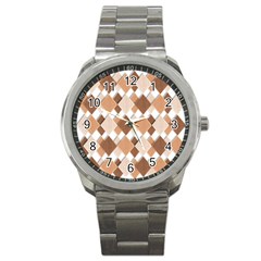 Fabric Texture Geometric Sport Metal Watch