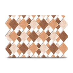 Fabric Texture Geometric Plate Mats