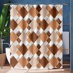 Fabric Texture Geometric Shower Curtain 60  x 72  (Medium)  60 x72  Curtain