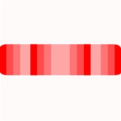 Red Monochrome Vertical Stripes Large Bar Mats by Nexatart