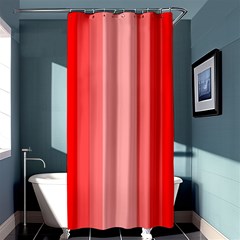 Red Monochrome Vertical Stripes Shower Curtain 36  X 72  (stall)  by Nexatart