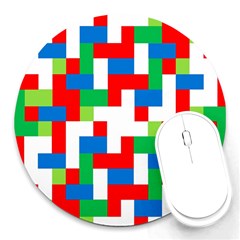 Geometric Maze Chaos Dynamic Round Mousepads by Nexatart