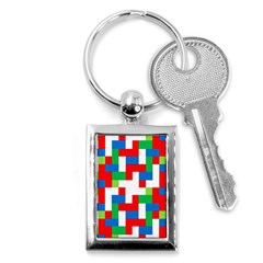 Geometric Maze Chaos Dynamic Key Chains (rectangle)  by Nexatart