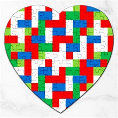 Geometric Maze Chaos Dynamic Jigsaw Puzzle (heart) by Nexatart