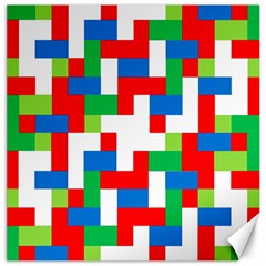 Geometric Maze Chaos Dynamic Canvas 12  X 12   by Nexatart