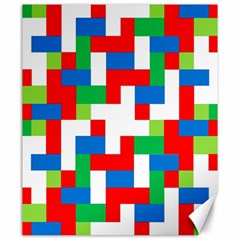 Geometric Maze Chaos Dynamic Canvas 20  X 24   by Nexatart