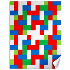 Geometric Maze Chaos Dynamic Canvas 36  X 48   by Nexatart