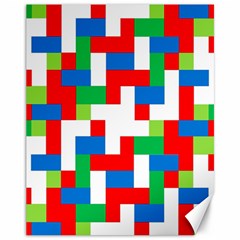 Geometric Maze Chaos Dynamic Canvas 11  X 14   by Nexatart