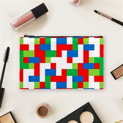 Geometric Maze Chaos Dynamic Cosmetic Bag (medium)  by Nexatart