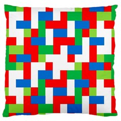 Geometric Maze Chaos Dynamic Standard Flano Cushion Case (two Sides) by Nexatart