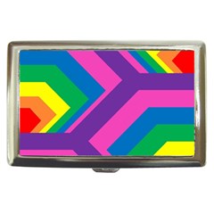 Geometric Rainbow Spectrum Colors Cigarette Money Cases by Nexatart