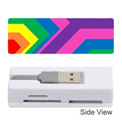 Geometric Rainbow Spectrum Colors Memory Card Reader (stick)  by Nexatart