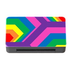 Geometric Rainbow Spectrum Colors Memory Card Reader With Cf by Nexatart